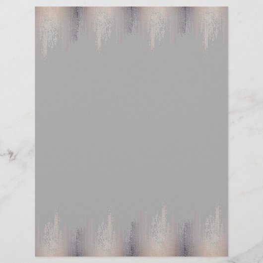 Luxe Blush Confetti Rain Pattern Grey Flyer (Achterkant)