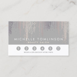 Luxe Blush Confetti Rain Pattern Grey Loyalty Kaar