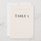 Luxe Blush Huwelijk Tafel Nummers Kaart (Voorkant)