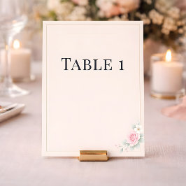 Luxe Blush Huwelijk Tafel Nummers Kaart