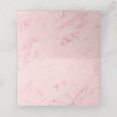 Luxe Blush Pink Marble Blank Plaatskaartje (Binnenkant ongevouwen)