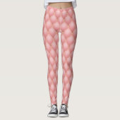Luxe Blush Pink Rose Gold Diamond Leggings (Voorkant)