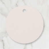 Luxe Blush Rococo Bruiloft Bedankjes Labels (Achterkant)