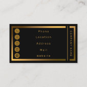 Luxe Blush Roos Roze glitter Marble past aan Visitekaartje (Achterkant)