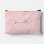 Luxe Blush Roze Marmer Handtekening Naam Etui (Voorkant)