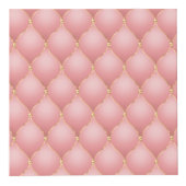 Luxe Blush Roze Rose Gold Diamond Tufted Patroon Kubus (Voorkant)