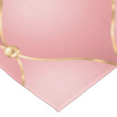 Luxe Blush Roze Rose Gold Diamond Tufted Patroon Tafelkleed (Gekanteld)