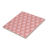 Luxe Blush Roze Rose Gold Diamond Tufted Patroon Tegeltje (Zijkant)