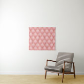 Luxe Blush Roze Rose Gold Diamond Tufted Patroon Wandkleed (In Situ (horizontaal))