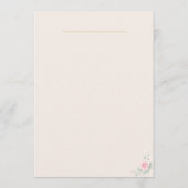 Luxe Blush Signature Drinks Trouwbord Menu (Achterkant)