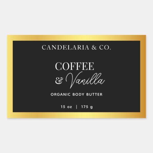 Luxe Body Butter Label Sticker Verpakking (Voorkant)