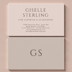 Luxe Boetiek Mode Roze Taupe Visitekaartje