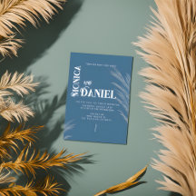 Luxe Boho Blauw & wit Bruiloft