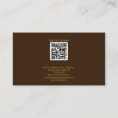 Luxe Boho Floral Kleuren Goud-geaccentueerd naambo Visitekaartje (Achterkant)