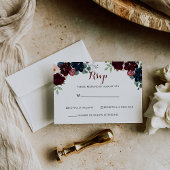 Luxe Boho Kleurrijk Bloem RSVP