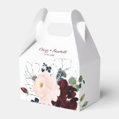 Luxe Boho Kleurrijke Bloemige Bruiloft Bedankdoosjes (Voorkant Zijde)