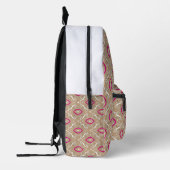 Luxe Boho Roze Marokkaans Patroon Rugzak (Links)