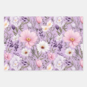 Luxe Boho Waterverf Bloemengeschenk Inpakpapier Vel (Voorkant)