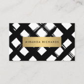 Luxe Bold Brushstrokes Visitekaartje (Voorkant)