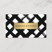 Luxe Bold Brushstrokes Visitekaartje (Voorkant)