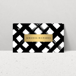Luxe Bold Brushstrokes Visitekaartje