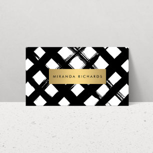 Luxe Bold Brushstrokes Visitekaartje