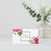 Luxe Bold Waterverf Rozen Visitekaartje (Staand voorkant)