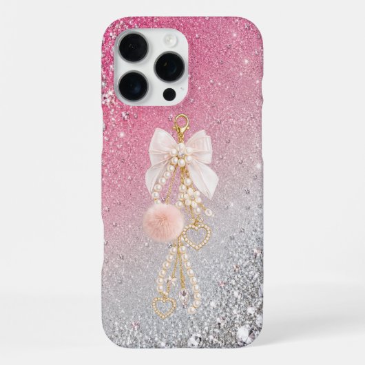 Luxe Boog Parel iPhone 16 Pro Max Hoesje Esthetisc (Achterkant)