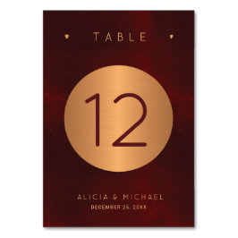 Luxe bordeauxgoud glitter elegante bruiloft kaart