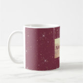 Luxe bordeauxsprankeling goud glitter confetti koffiemok (Links)