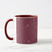 Luxe bordeauxsprankeling goud glitter confetti mok (Links)