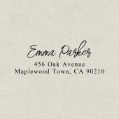 Luxe borstel handgeschreven script eenvoudig  zelfinktende stempel