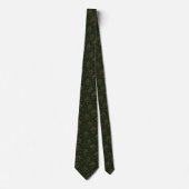 Luxe bosgroene bonsaiboom stropdas (Voorkant)