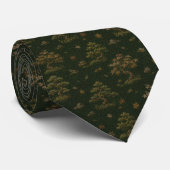 Luxe bosgroene bonsaiboom stropdas (Opgerold)