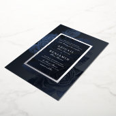 Luxe  bosnische bruiloft folie uitnodiging (Gedraaid)