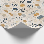 Luxe botanisch gouden geometrisch inpakpapier | E (Hoek)