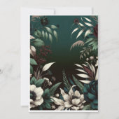 Luxe botanische achtergrond voor trouwuitnodiging kaart (Voorkant)
