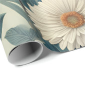 Luxe botanische bloemen inpakpapier (Rol Hoek)