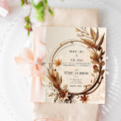 Luxe Botanische Elegante Sophisticated Wedding Kaart