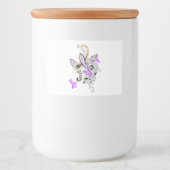 Luxe Botanische Paisley Collectie Voedselcontainer Etiket (Voorkant)