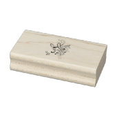 Luxe botanische paisley rubberen stempel (Stempel)