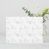 Luxe botanische trouwuitnodiging kaart (Staand voorkant)