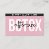 Luxe Botox Lip Filler Nastruction Card Visitekaartje (Voorkant)