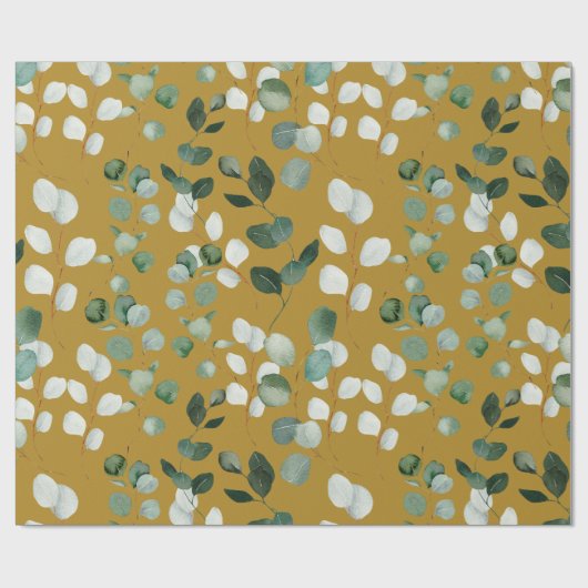 LUXE BOUQUET GOLD WRAPPING PAPIER GIFT WRAP (Vlak)