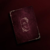 Luxe Bourgogne Bloemen Goud Islamitische Huwelijk Kaart