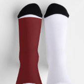 Luxe Bourgogne Crew Soks Minimalistische Cadeau Sokken (Top)
