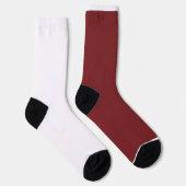 Luxe Bourgogne Crew Soks Minimalistische Cadeau Sokken (Rechts)