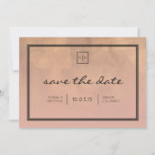 Luxe Bourgondië en Blush redden de datum Save The Date (Achterkant)