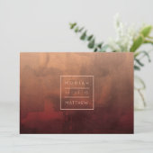 Luxe Bourgondië en Blush redden de datum Save The Date (Staand voorkant)