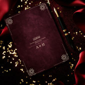 Luxe Bourgondische gouden islamitische bruiloft Kaart